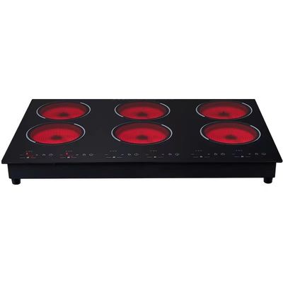 Cozinha de indução elétrica de cozinha de cerâmica lisa 2200W para panela quente e cozinha radiante