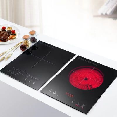 Forno elétrico 2200W Cozinha de cerâmica de queima única Mesa de instalação Cozinha de indução