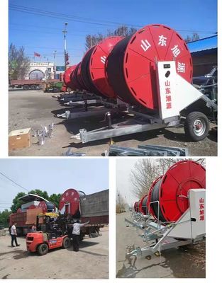 11kw Agricultura Equipamentos de irrigação de terras Sprinkler Spray Hose Reel Irrigation Machine