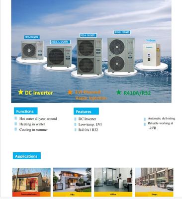 16KW 18KW 20KW 22KW Air to Water Heat Pump with Inverter Compressor