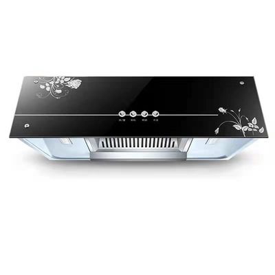 Capuz de vidro de 90 cm do tipo europeu de controle táctil do motor de cobre para aparelho de cozinha CE