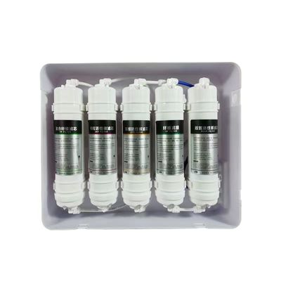 Purificador de água por osmose reversa de 6 estágios Filtro de água RO branco Capacidade 75GPD