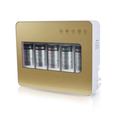 Purificador de água por osmose reversa de 6 estágios Filtro de água RO branco Capacidade 75GPD