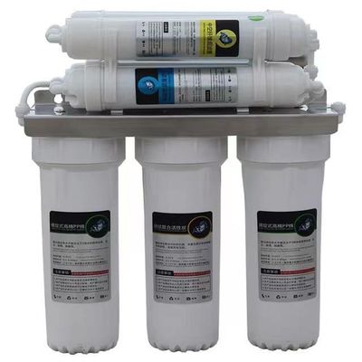 Purificador de água por osmose reversa de 6 estágios Filtro de água RO branco Capacidade 75GPD