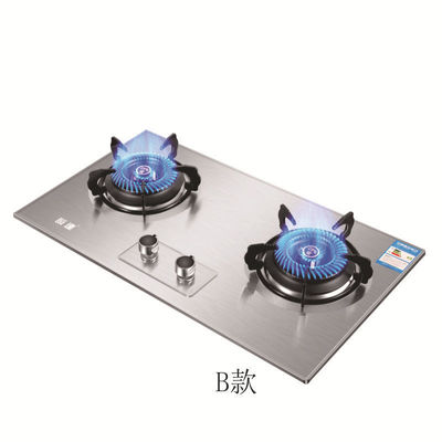 Forno duplo doméstico de nove fogões com gás natural incorporado e petróleo liquefeito