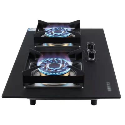 Desktop Embedded 2 Burner Gas Stove Personalizado para instalação eletrônica solar