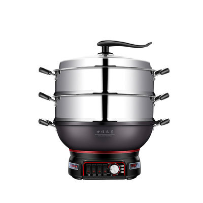 Panela de Fritura Elétrica All-in-one com superfície de cozimento não pegajosa e design durável