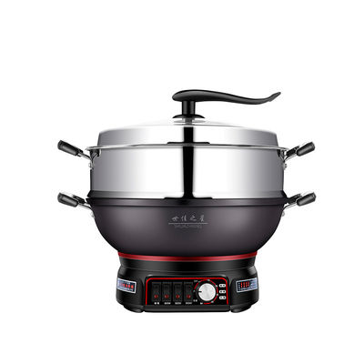 Panela de Fritura Elétrica All-in-one com superfície de cozimento não pegajosa e design durável