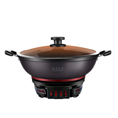 Caldeira elétrica de aço inoxidável de 28 cm Sopa portátil multiuso para cozinhar em casa