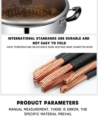 Panela de fritar elétrica de revestimento antiaderente de 220 V para cozinha multifuncional e à prova de queima