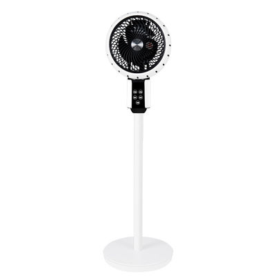 Hotel 50 Inch Branco Preto Pedestal Ventilador AC com bateria recarregável e controle remoto