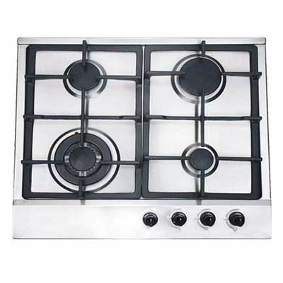 Aparelhos de cozinha Forno a gás de mesa com 4 queimadores e superfície cerâmica/vidro