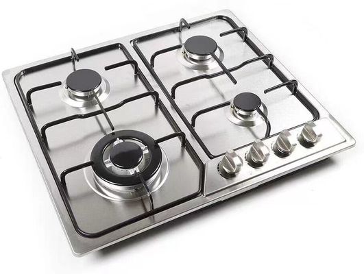 Aparelhos de cozinha Forno a gás de mesa com 4 queimadores e superfície cerâmica/vidro