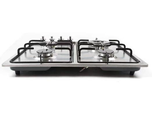 Aparelhos de cozinha Forno a gás de mesa com 4 queimadores e superfície cerâmica/vidro