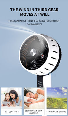 Obtenha o ventilador de pedestal oscilante de 16 polegadas com controle remoto de 5 lâminas AS e motor AC