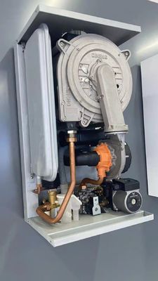 Protecção contra sobreaquecimento 24kw CE Combinada montada na parede Caldeira de gás de condensação totalmente pré-misturada
