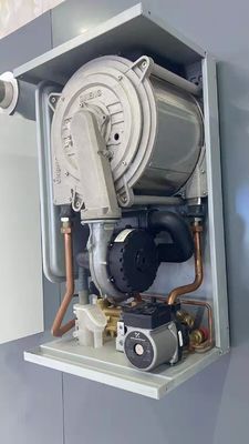 Protecção contra sobreaquecimento 24kw CE Combinada montada na parede Caldeira de gás de condensação totalmente pré-misturada