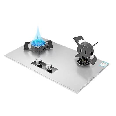 Aparelho de cozinha de cozinha de cozinha Tengao Mesa de borda de metal Top Knob Botão Gás natural / fogão a gás de queimador duplo
