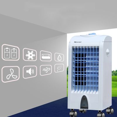 Refrigeração por gelo e ar purificado em ventilador de ar condicionado móvel com opções personalizáveis