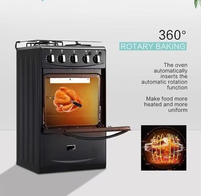 Furnotel Aço inoxidável 4 queimador fogão a gás com forno de cozinha dupla