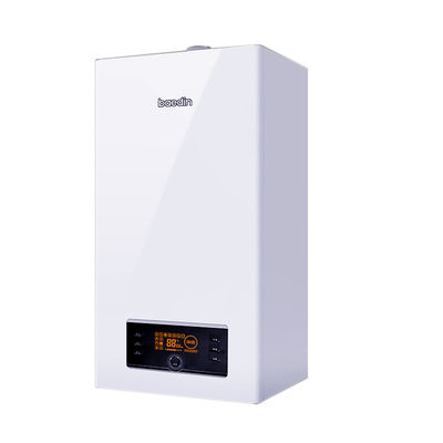 Aquecimento doméstico 20KW 24KW Mini caldeira combinada a gás com 2 trocadores de calor montados na parede