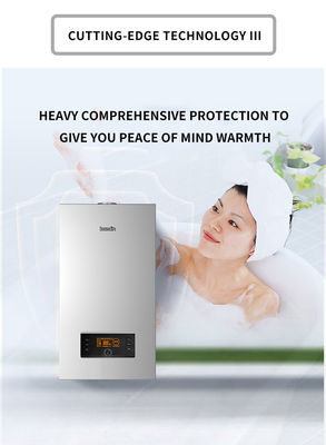 Aquecimento doméstico 20KW 24KW Mini caldeira combinada a gás com 2 trocadores de calor montados na parede