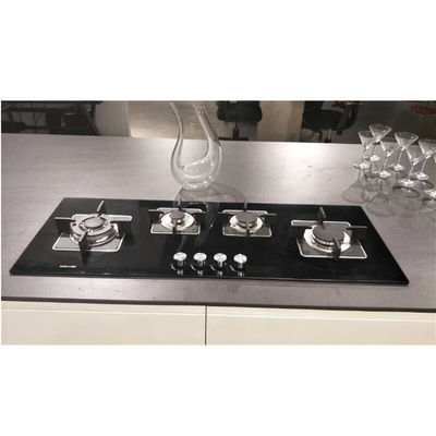 Cozinha a gás de aço inoxidável com ignição automática 4 queimadores para fogão em cozinha