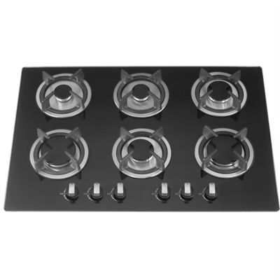 Radiant Coil Burner Electric Cooktop 6 Burner Glass Gas Hob para cozinhar na cozinha