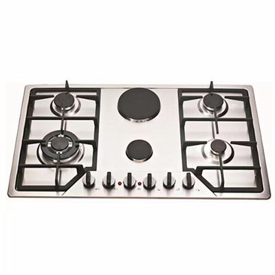 Radiant Coil Burner Electric Cooktop 6 Burner Glass Gas Hob para cozinhar na cozinha