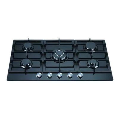 5 Cozinha a gás com ignição automática e construída em fogão a gás de vidro temperado
