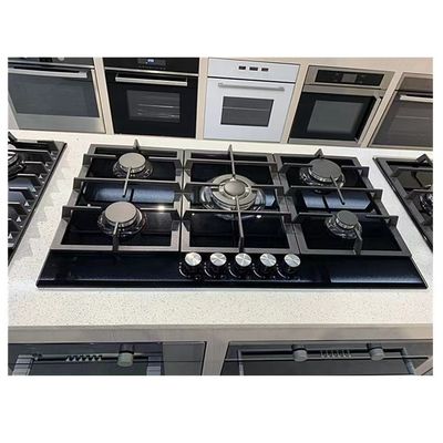 5 Cozinha a gás com ignição automática e construída em fogão a gás de vidro temperado