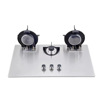 Fornalha de gás de ignição eletrônica 2 3 4 5 6 Fornalha fogão de cozinha fogão de cozinha de moda central de gás incorporada