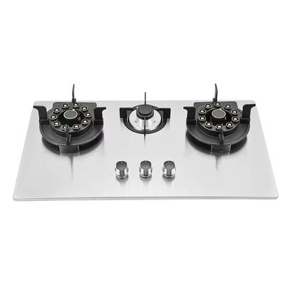 Fornalha de gás de ignição eletrônica 2 3 4 5 6 Fornalha fogão de cozinha fogão de cozinha de moda central de gás incorporada
