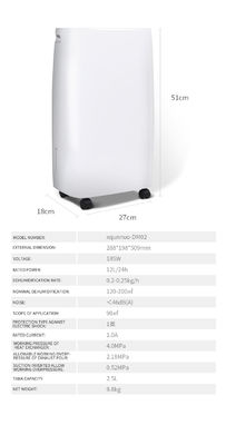 Mini desumidificadores Refrigerador de semicondutores Secador de humidade de ar silencioso portátil