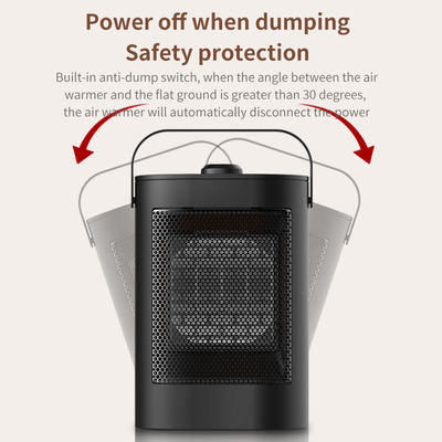Pequeno mini aquecedor aquecedor doméstico vertical ABS infravermelho PTC aquecedor de calor de três segundos