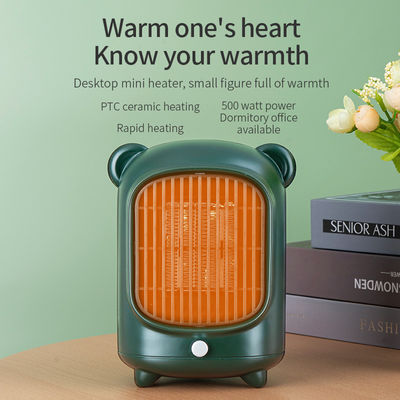 500W PTC Cerâmica Ventilador Elétrico Portátil Smart Personal Mini Retro aquecedor de espaço com CE