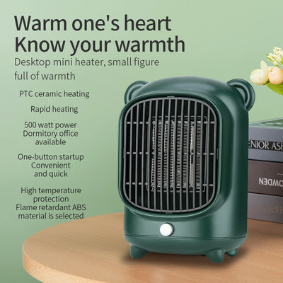 500W PTC Cerâmica Ventilador Elétrico Portátil Smart Personal Mini Retro aquecedor de espaço com CE