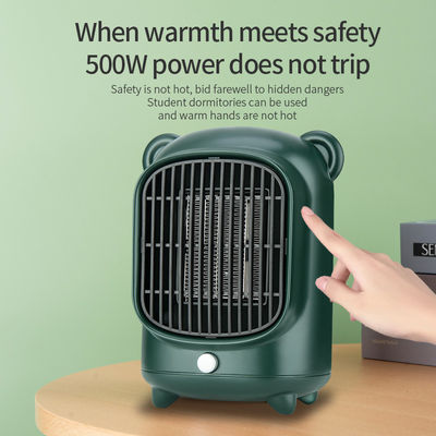 500W PTC Cerâmica Ventilador Elétrico Portátil Smart Personal Mini Retro aquecedor de espaço com CE