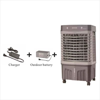 Ventilador de refrigeração de carregamento solar DC Perfeito para refrigeração e circulação de ar ao ar livre