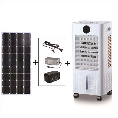 Ventilador de refrigeração de carregamento solar DC Perfeito para refrigeração e circulação de ar ao ar livre