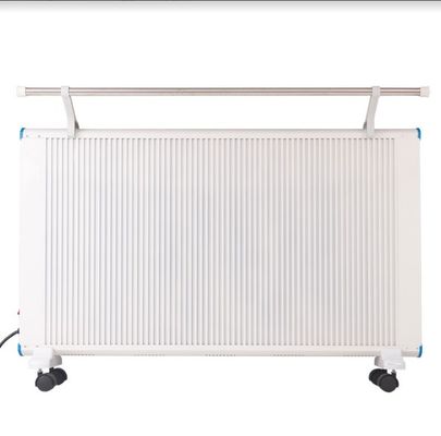 Painel de aquecimento de infravermelho de cristal de carbono branco montado na parede com função à prova d'água