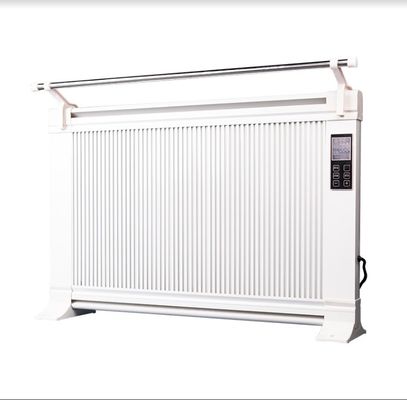 Painel de aquecimento de infravermelho de cristal de carbono branco montado na parede com função à prova d'água