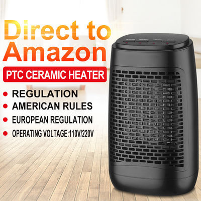 Ventilador de aquecimento de escritório portátil europeu, americano e japonês com elemento de aquecimento PTC