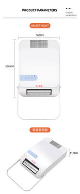 QN 1800w Sistema de desligamento de segurança automática aquecedores elétricos portáteis em branco