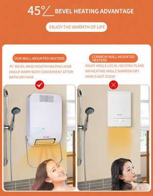 QN 1800w Sistema de desligamento de segurança automática aquecedores elétricos portáteis em branco