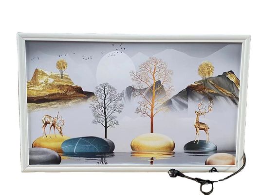 Placa de cristal de carbono de aquecimento rápido 300W Painel montado na parede com controlador de temperatura