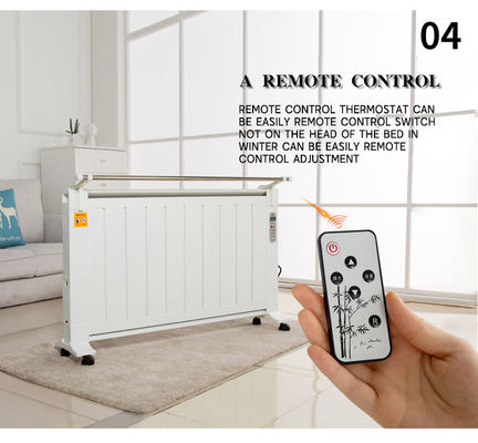 1800W aquecedor elétrico doméstico de calor de cristal de carbono convecção de parede montado radiador