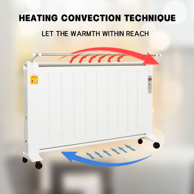 QN-2000 Aquecedor de convecção por infravermelho de fibra de carbono montado na parede 2000W