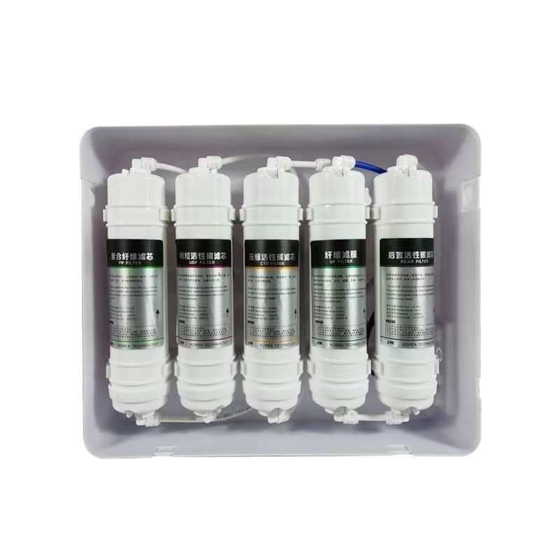 Purificador de água por osmose reversa de 6 estágios Filtro de água RO branco Capacidade 75GPD
