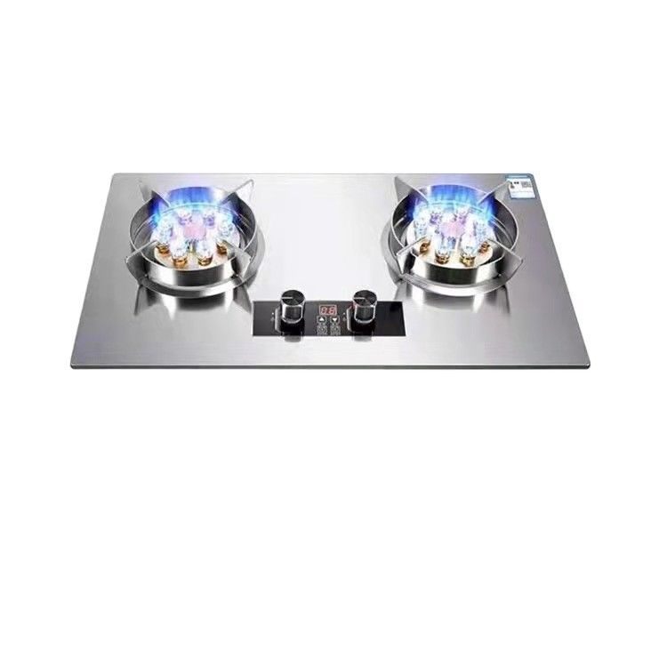 220v Flippable Cooker de gás Estufas com 2 queimadores Desktop Incorporado Tipo Cozinha Cozinha